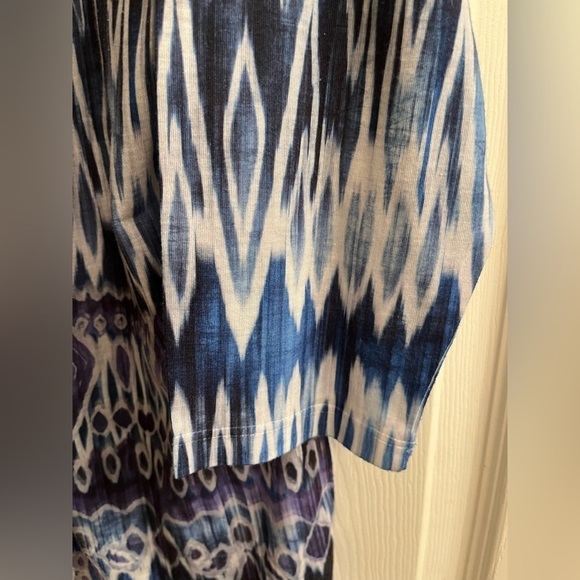 CHICO’S~ BLOUSE~BLUE~SILVER~1X - Picture 5 of 8